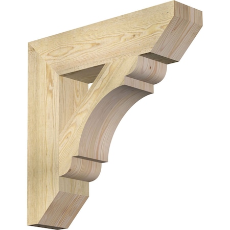 Ekena Millwork Olympic Slat Rough Sawn Bracket, Douglas Fir, 6"W x 26"D x 26"H BKT06X26X26OLY06RDF